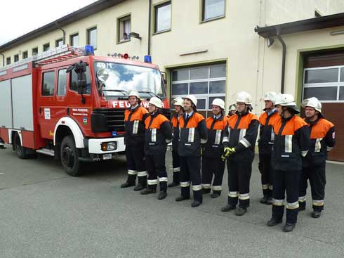 Die Gruppe vor der Abnahme