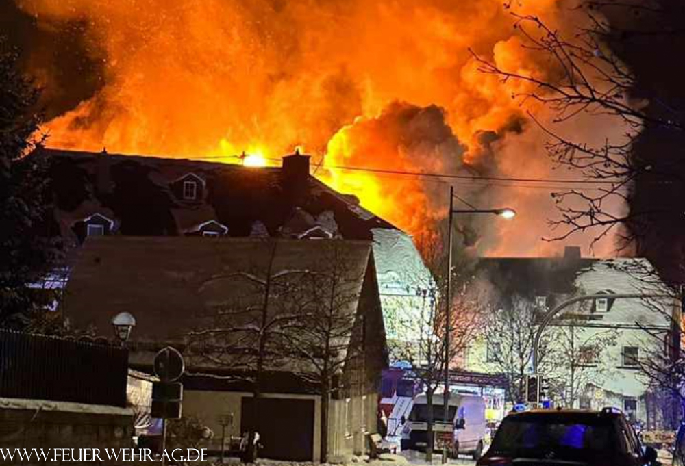 Brand in Weißdorf