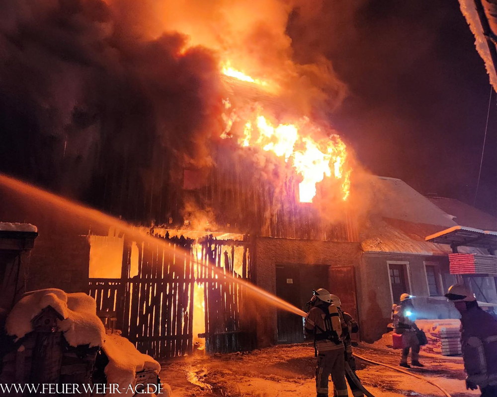 Brand in Weißdorf