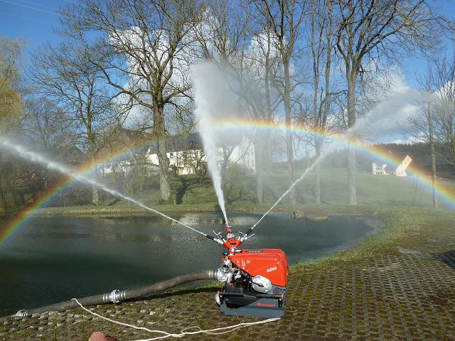 Unsere neue Pumpe im Einsatz