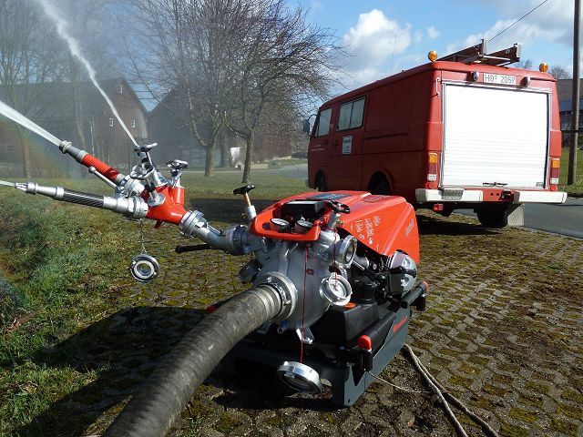 Unsere neue Pumpe im Einsatz