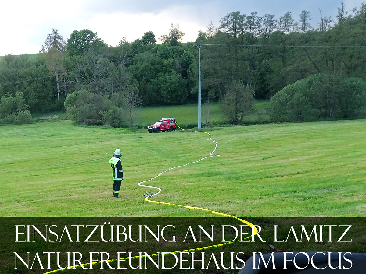 Einsatzübung an der Lamitz